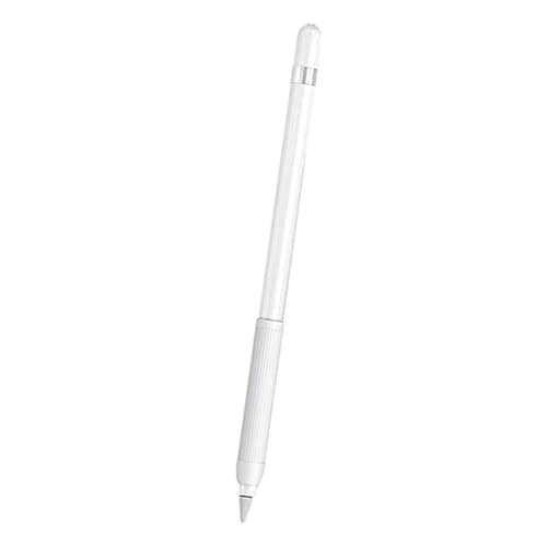 HEAVENGLOW Soft Grips Silicone Holder Sleeve for Apple Pencil 1st and 2nd White