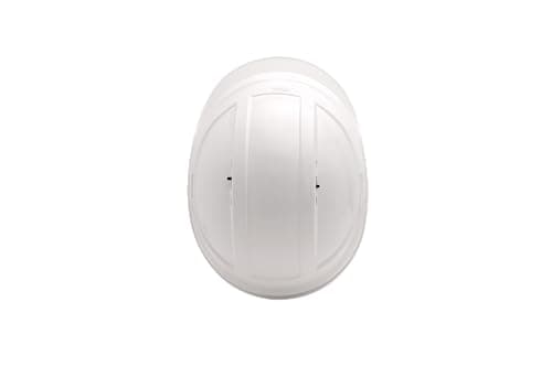 KARAM PN542 Safety Helmet for Men Industrial & Construction Helmet | Ratchet Type Adjustment with Adjustable Chin Strap | Ventilation & Side Slot for Attachment | EN Certified Hard Hat | Super White 3