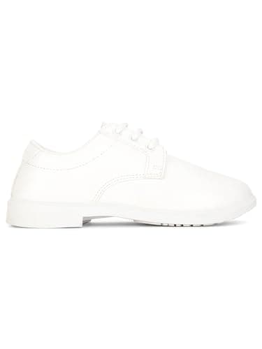 Bata Boys School Lace Up Shoes - White (3Uk) 2