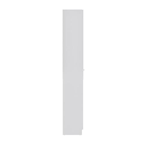 Wakefit Huxley 6 Big Shelves Bookshelf - Glass + Wood Shutter - White Carcass + White Shutters 5