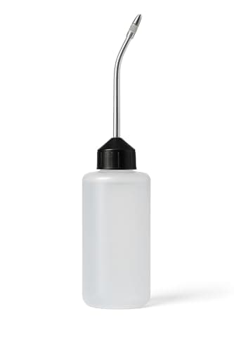 120ml Sewing Machine Oil Bottle with Long Angled Metal Spout for Precision Lubrication | Plastic Dispenser with Metal Nozzle for Tailoring Motor Repair Kitchen Garage Home Use