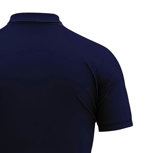 SNO Sports Bharat ProDry Men’s Sports Polo T-Shirt | White Dry-Fit Quick-Dry Activewear | Lightweight Breathable Polycotton | Gym, Running & Cricket Jersey Polo for Men (in, Alpha, L, Regular) 4