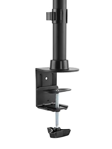 JIN OFFICE Triple Monitor Stand with 13-27 Inch Monitor Support, 3 Year Warranty| Height Adjustable Three Monitor Arm| Fully Adjustable 3 Monitors Stand (Clamp and Grommet Installation) 5