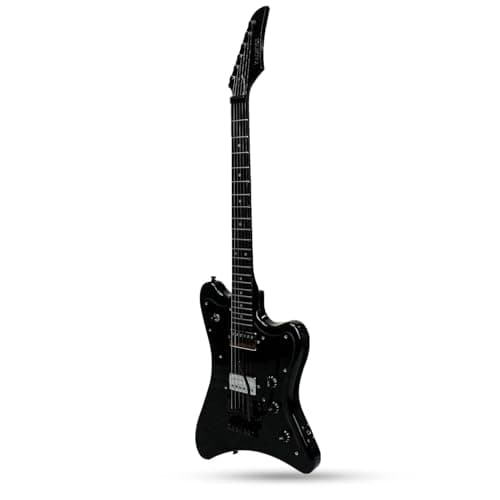 Kadence EGFRBK Astroman 39” Electric Guitar | Double cutaway | Mahogany Wood | H H Pickup Setup| Black 5
