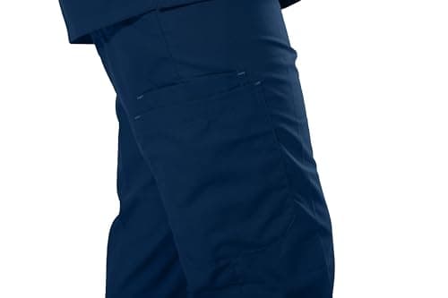 UNIFORM CRAFT Men's Scrub Suit Ideal for Doctors, Nurses, Dentists and Healthcare Professionals (Large, OLIVE BLUE) 4