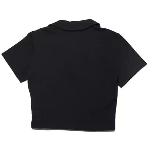 Nike Sportswear Essential Women's Short-Sleeve Polo T-Shirt Black/White 2