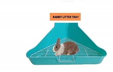 Taiyo Pluss Discovery® Rabbit Toilet Litter Tray, Size: (34X24X16 cm), Litter Tray - Rabbit, Hamster, Guinea Pigs (Blue Color)