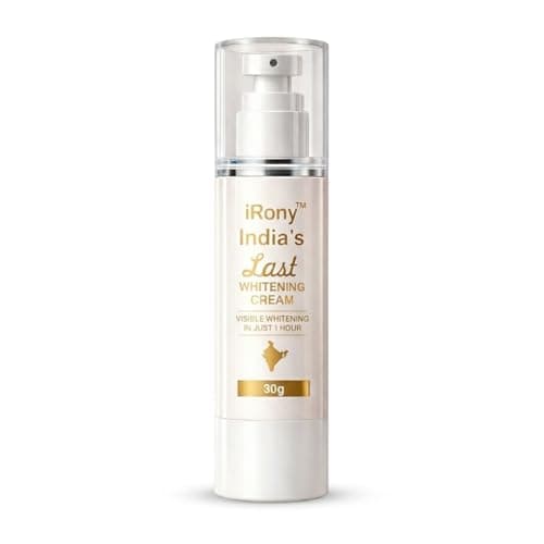 iRony India’s Last Whitening Cream | Instant Glow & Brightening in 1 Hour | Removes Dark Spots & Pigmentation | Smooth & Even Skin Tone | For Men & Women | 30g