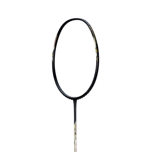 Li-Ning AxForce Blast Strung Carbon Fibre Badminton Racket with Full Cover | 5U | Ultimate Smash Badminton Racket with Sonic Boom Acceleration | Max Tension : ≤31 lbs, White/Blue Sapphire 5