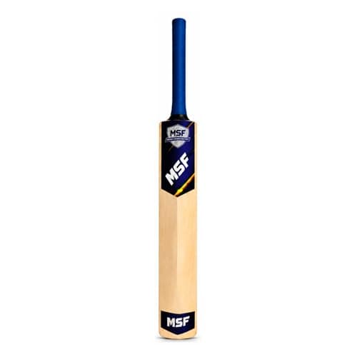 MSF Cricket Bat Size 6 with Tennis Ball for Boys 12-14 Years, Popular Willow Wooden Cricket Bat, Lightweight Training Bat for School, Practice & Outdoor Cricket, Durable Handle Grip 5