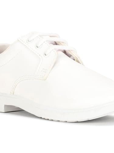Bata Boys School Lace Up Shoes - White (3Uk) 5