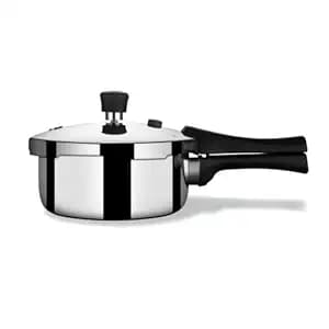 Stahl Xpress Cooker Triply Pressure Cooker Broad, Induction Cooker, Outer Lid pressure cooker 2.5 L, Induction & Gas Stove Compatible, 5 Years Warranty