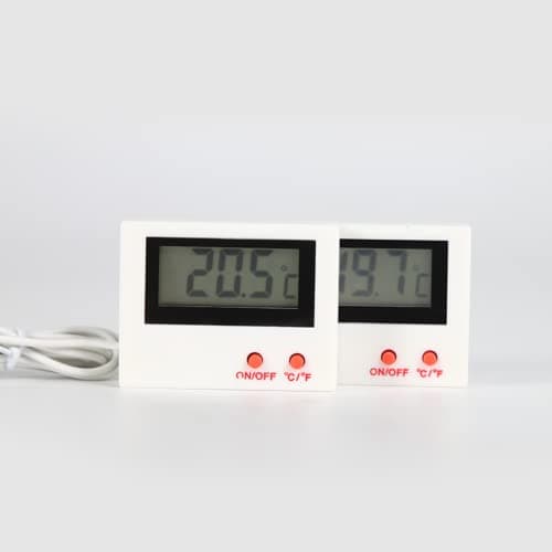 SKADIOO Plastic Temperature Meter With On/Off Button | Aquarium Thermometer for Fish Tank | Digital Sensor Wired (T-500 Room Temperature Meter) 5