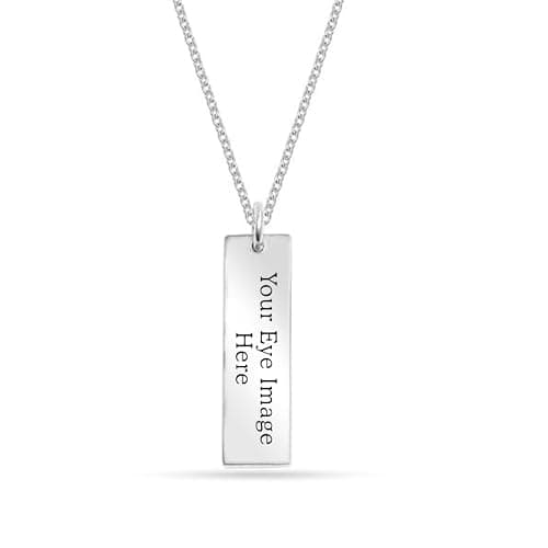 DOLO GIFTS Personalized Stainless Steel Eyes Necklace for Women | Customized Eyes Engraving Photo Pendant | Custom Family Jewellery Birthday Anniversary