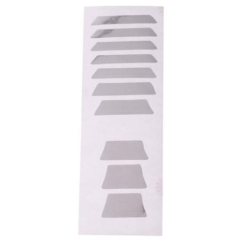 Club Bollywood®Guitar B Fretboard Inlay Stickers Fret Decals Marker Silver Trapezoid #4 6