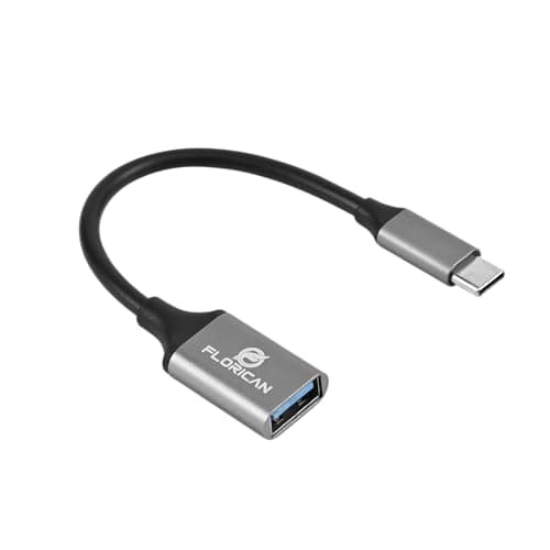 FLORICAN USB Type C to USB 3.0 OTG Cable/Adapter/Connector, Fast Charging/Data Transfer, Speed Upto 4.8 GBPS, Compatible with MacBook Air/Pro, 11/12.9 iPad Pro, 10.9 iPad Air 4, Android Phones