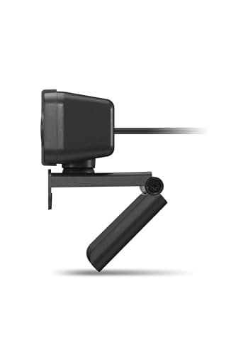 Lenovo HD 1080p Webcam (300 FHD)- Black w/ 95° Wide Angle, 360° Rotation Pan & Tilt, Dual Microphones, Privacy Shutter 3