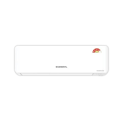 GENERAL 2 Ton BEE 2026 4 Star Rated,Inverter Split AC(Copper,7040W,Powerful Cooling,15m Long Reach Airflow,4 Way Swing,55°C Max,Suitable for 250~300 Sft,ASGG24CGAA-B, White,Free Standard Installation)