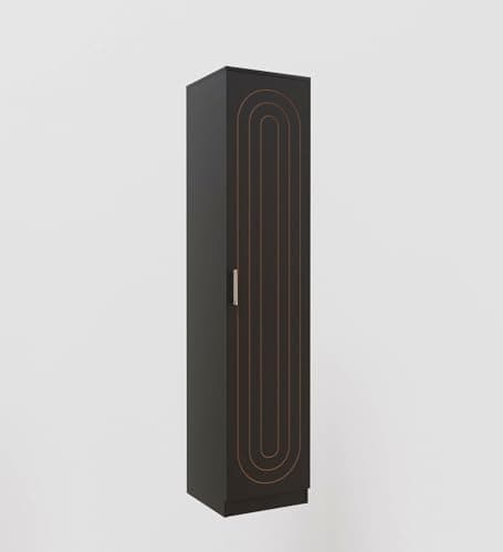 Spyder Home Decore Arceus Single Door Engineering Woo Wardrobe for Clothes, Stylish Cupboard for Bedroom, Multi Utility Design with Lock and Handles, Engineered Wood, Columbian 1 Year Warranty 4