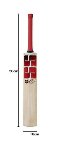 Pro Super Stroke Cricket Bat Full Size Popular Willow Cricket Bat with Bat Cover Play for Tennis Ball | Rubber Ball | Plastic Ball (S.S RED) 6