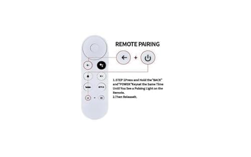 Voice Remote Control for Google Chromecast Streaming Stick, White, with Google Assistant, YouTube and Netflix Shortcut Buttons, Bluetooth and IR 3