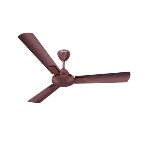 Crompton Highspeed Rapidus 1200 mm Designer Ceiling Fan | BEE Star Rated Energy Efficient | Anti-Dust | Active Power Technology | Upto 50% Less Heating | 2 Year Manufacturer Warranty | Tiramisu