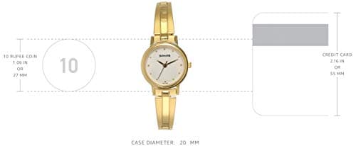 Sonata Quartz Analog White Dial Gold Stainless Steel Strap Watch for Women - NT8096YM04 3