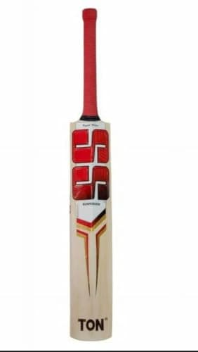Pro Super Stroke Cricket Bat Full Size Popular Willow Cricket Bat with Bat Cover Play for Tennis Ball | Rubber Ball | Plastic Ball (S.S RED) 2
