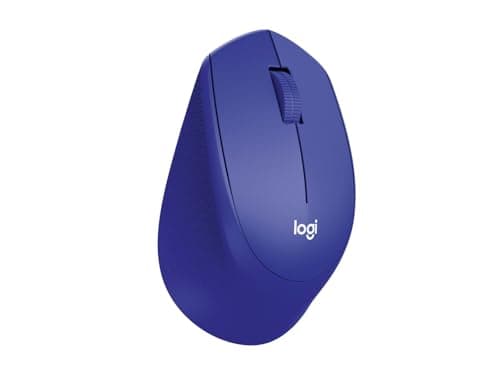 Logitech M331 Silent Plus Wireless Mouse, 2.4GHz with USB Nano Receiver, 1000 DPI Optical Tracking, 3 Buttons, 24 Month Life Battery, PC/Mac/Laptop - Blue 4