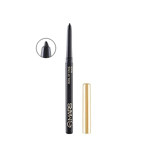 MARS Kohl of Fame Up to 12 Hours Stay Retractable Kajal | Smudgeproof and Waterproof | Long Lasting (0.35g) (Black) 2