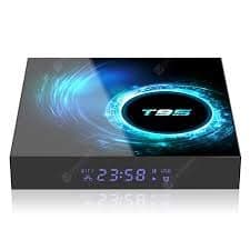 Carors Latest 2025 T95 Android 12.0 TV Box, 4GB RAM 32GB ROM Quad-core Processor Support Dual Band 2.4Ghz / 5Ghz WiFi Utral HD / 3D / H.265 with Bluetooth 5.0. Connect Home Theater 2