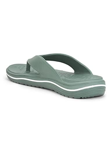 Liberty A-HA BEACHTIME Casual Slipper for Men with EVA Sole | Durable & Lightweight | Stylish Flip-Flop | Cushioned Footbed | Comfortable Fit for Every Occasion (Green - 8 UK) 3