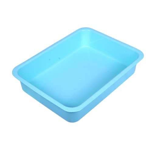 Tito Boo Pro Cat Litter Tray - Premium Virgin Quality Cat Litter Accessories (Pack of 01), Multi-Colored Dimensions - 53cm * 40cm * 10cm.