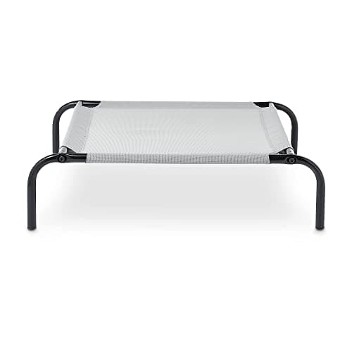 amazon basics Large Elevated Cooling Pet Dog Cot Fabric Bed - 51 x 31 x 8 Inches, Grey 5