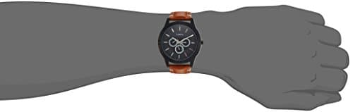 TIMEX Analog Watch for Man with Blue Round Dial & Tan Leather Strap Band Water Resistant Men's Wrist Watches - TW000U913 4