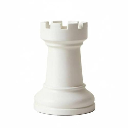 SNAPPSY Minimalist Design Chess Rook Pen Holder Creative Design Castle Chess Piece Writing Utensil Cup Multi-Functional for Students, Study Room, Office, White