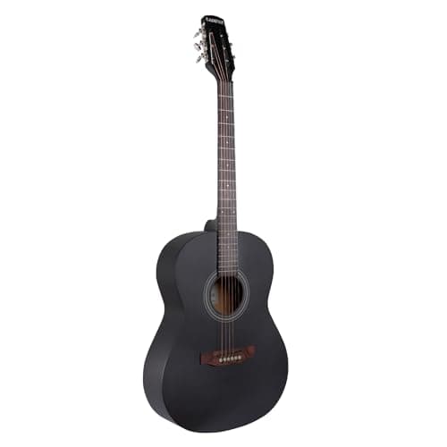 Kadence BB01-BK Acoustica 39" Acoustic Guitar | Dreadnought | Comes with Bag | Includes Learning Course | Black 3