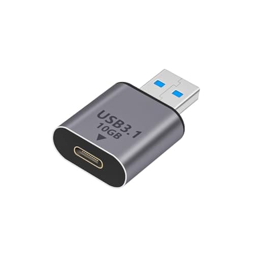 Tobo Type C to USB Adapter USB 3.1 Type C to USB Charger Converter Support 10Gbps Speedy Data Transfer & 20W Fast Charging Compatible with Phone 15, Book, Sa-ung Galaxy