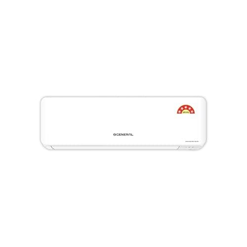 GENERAL 1 Ton BEE 2026 5 Star Rated, Inverter Split AC (Copper, 3520W, Powerful Cooling, 10m Long Reach Airflow, 55°C Max, Suitable for 120~150 Sft, ASGG12CGAB-B, White, Free Standard Installation)