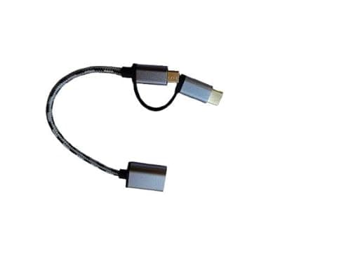 2-in-1 OTG Adapter Cable Type-C + Micro USB to USB – Plug & Play OTG Converter for Smartphones,Laptop & Tablets Connect Your USB Devices Easily with This 2-in-1 OTG Both Type-C and Micro USB 4
