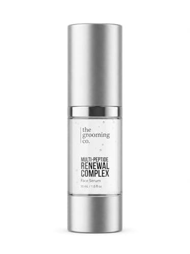 The Grooming Co. Multi-Peptide Renewal Complex Face Serum | Anti-Aging & Brightening | 7% THD Ascorbate (Vit C), 6% Peptides, 2% Granactive Retinoid, 4% Niacinamide & 3% Tranexamic Acid | 30 ml 2