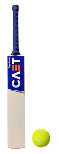 Popular Willow Cricket Bat for All Tennis Balls (Natural, Full Size), Wood, Multicolour(Cricket Bat)