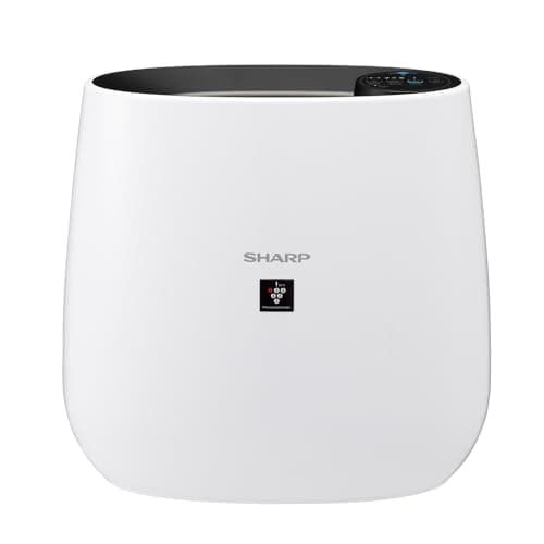 Sharp Air Purifier for Home & Office with Plasmacluster (Removes Bacteria, Virus, Mold, VOCs I JAPAN TECHNOLOGY I Traps 99.97% Pollutants I HEPA, Carbon & Pre Filter I 250 sq.ft. (White)