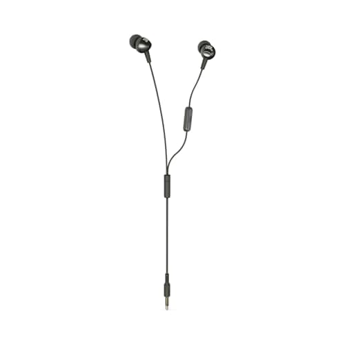 JBL C200SI, Premium in Ear Wired Earphones with Mic, Signature Sound, One Button Multi-Function Remote, Premium Metallic Finish, Angled Earbuds for Comfort fit (Gun Metal) 5