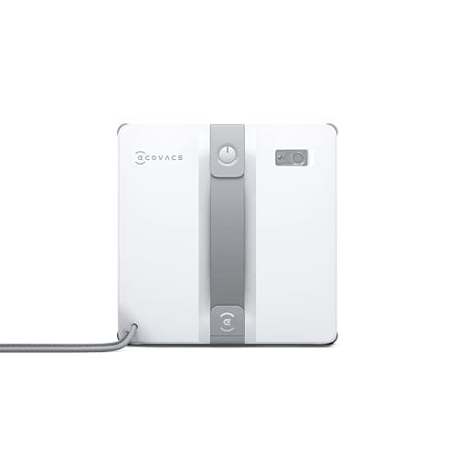 ECOVACS WINBOT Window Cleaning Robot - Compact Design, Dual Nozzles with Ultrasonic Spray, 9-Stage Protection System, Intelligent Path Planning, 3 Cleaning Modes, Anti-Slipping System