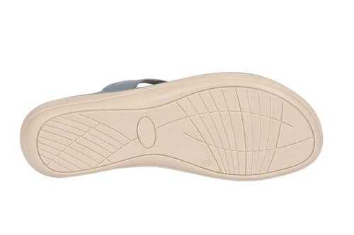 Footart Women's Ethnic Embellished Kolhapuri Fashion Comfort Slip-on Sandal (Gray, UK Footwear Size System, Adult, Women, Numeric, Medium, 3) 3