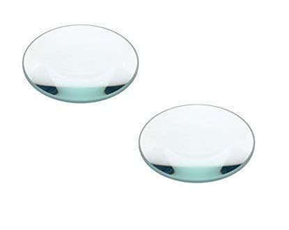ERH India 2 Pieces of convex Lens, 50 mm Diameter (Focal Length - 5 cm) White
