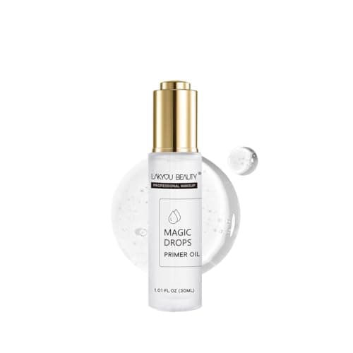 Lakyou Beauty Magic Drop Primer Oil | Lightweight Hydrating Face Primer Oil | Long-Lasting Makeup Base | Glow Finish for All Skin Types | 30ml