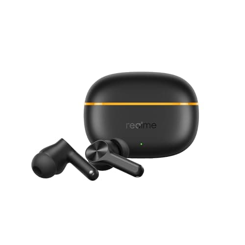 realme Buds T200 Lite Bluetooth in Ear Earbuds,4 Mic, AI ENC for Calls,48 Hours Total Playback with Fast Charging and Low Latency Gaming TWS,Google Fast Pair, with mic (Volt Black) 2