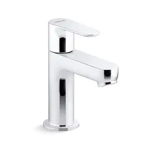 Kohler July Pillar Tap | Bathroom Basin Faucet | Solid Brass Build | Splash-Free Aerator | 50 Year Cartridge Life | Corrosion Resistant | Polished Chrome Finish | 3 Year Warranty